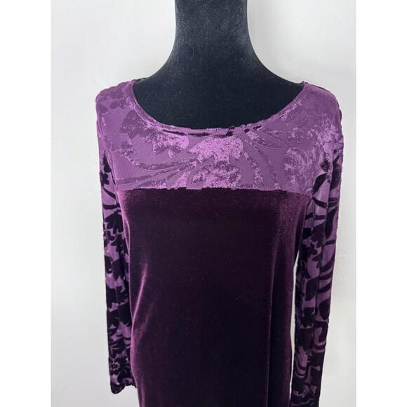 Dressing Clio Dresses & Skirts - VTG Dressing Clio Velvet Med Dress Sheer Sleeves Whimsigoth Vampcore romance